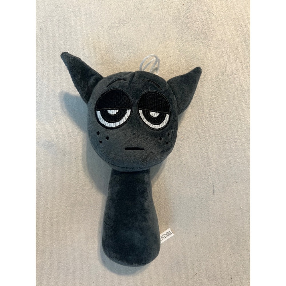 Sprunki Gray Plush Toy  Game Character Collectible Gray